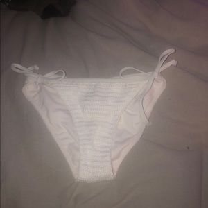 White lace bathing suit bottom